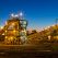 Night view of a copper mine head in NSW Australia