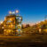 Night view of a copper mine head in NSW Australia