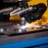 Industrial cnc plasma cutting machine with sparks